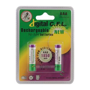 باتری نیم قلمی قابل شارژ CFL مدل 1850mah AAA بسته 2 عددی