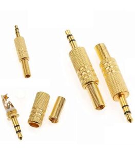 فیش هدفن 3.5mm استریو فلزی طلایی
