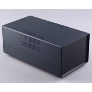 جعبه فلزی با پانل پلاستیکی W:250*H:155 طول 300mm