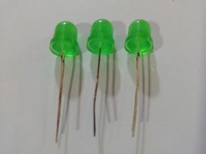LED سبز مات 8mm تایوانی بسته 5 تایی