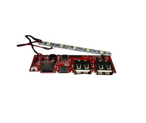 ماژول پاوربانک پورت میکرو  USB و لایتنینگ دو پورت چراغ دار قوی
