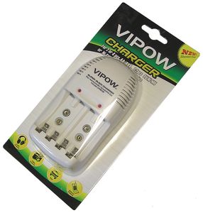 شارژر باتری قلمی و نیم قلمی و کتابی VIPOW