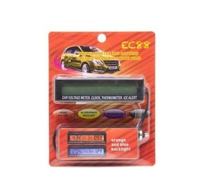 نمایشگر ساعت،دما،ولت خودرویی EC-88