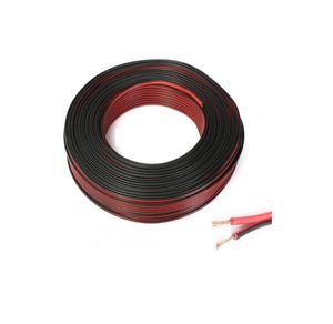 سیم 2 رشته ضخامت 2×0.25 میلی متری مشکلی و قرمز