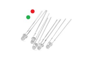 LED لیزری 3mm رنگ قرمز و سبز دو پایه بسته 50 عددی