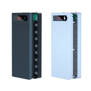 کيس پاوربانک 8 باتري فست شارژ در سه رنگ مشکی / سفید / آبی Fast charge