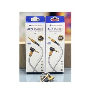 کابل AUX مدل Y-35 کله فلزی دو خط