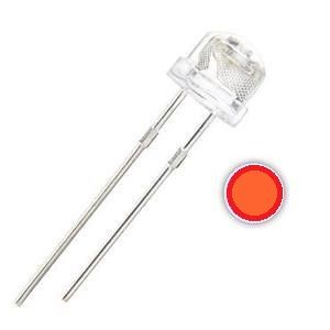 LED کلاهی چیپ بزرگ قرمز 5mm بسته 50 عددی