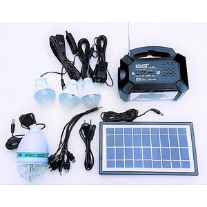 پکیج خورشیدی GD-8050 چراغ اضطراری و اسپیکر خورشیدی