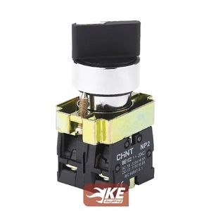کلید سلکتوری فرمان دوطرفه فلزی ثابت چینت NP2-BD33