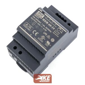 منبع تغذیه ریلی 24 ولت 2.5 آمپر MeanWell مدل HDR-60-24