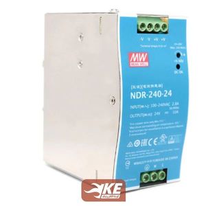 منبع تغذیه ریلی 24 ولت 10 آمپر MeanWell مدل NDR-240-24
