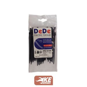بست کمربندی آنتیUV طول 10 عرض 2.5 میلی‌ DeDe بسته 100 عددی DTU25100