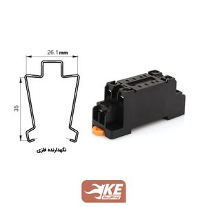 پایه رله دو کنتاکت مخصوص رله‌های سری HF18F-2Z هونگفا مدل 18FF-2Z-C2-H3