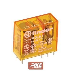 رله کتابی 24VAC تک کنتاکت 16 آمپر فیندر مدل 40.61.8.024.0000