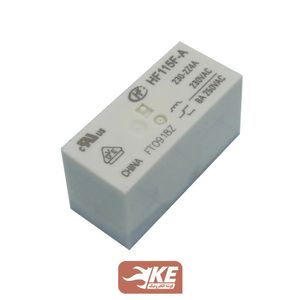 رله کتابی 220VAC دو کنتاکت 8 آمپر هونگفا HF115F-A/230-2Z