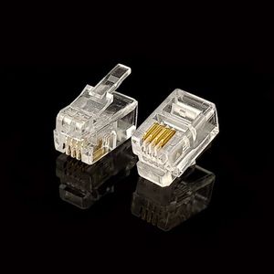 سر سوکت نری 4 پین گوشی تلفن (باریک) RJ11