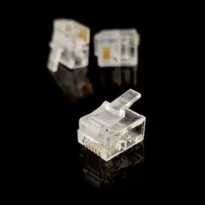 سر سوکت نری 4 پین خط تلفن (پهن) RJ11