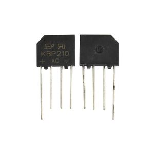 پل دیود 2A-1000V تخت شانه ای KBP210 برند SEP