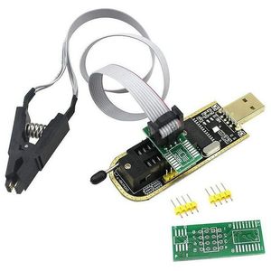 پروگرامر تراشه های FLASH و EEPROM مدل CH341 (با تجهیزات و کلیپر )