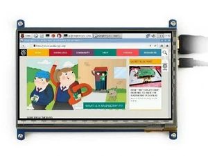 نمایشگر 7 اینچ با تاچ مقاومتی Waveshare رسپبری 1024x600