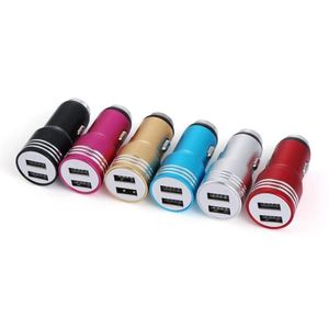 شارژر فندکی (آبی رنگ) دارای 2 پورت USB