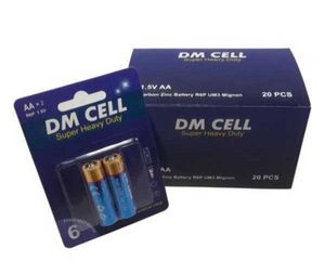پک 2 عددی باتری قلمی کارتی DM CELL