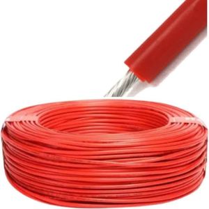 سیم AWG 1*20 افشان مس قلع اندود قرمز