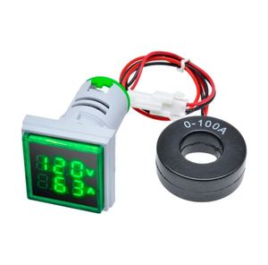 ولت متر٫آمپر متر AC چراغ سیگنالی (سبز) 22mm
