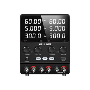 منبع تغذیه دوبل 60 ولت 5 آمپر مدل Nice-Power SPS605-2KD