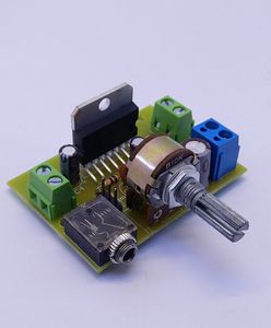 آمپلی فایر استریو 2 در 30 وات با آی سی TDA7377