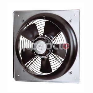 هواکش آکسیال صنعتی طرح آلمان گرد و چهارگوش دمنده تک فاز، سایز قاب 35*35 سانت (قطر فن 25) 1450 دور 60 وات، مدل VIF-25V4S