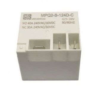 رله کولری 24 ولت 40 آمپر 5 پایه میشوMEISHUO مدل MPQ2-S-124D-C