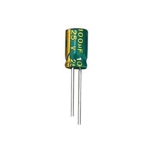 خازن 100 میکروفاراد 25 ولت جیکو سبز (LOW ESR)