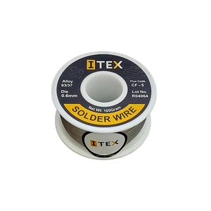 سیم قلع ITEX با وزن 100 گرم و قطر 0.6 میلیمتر {نمایندگی پخش برند ITEX}