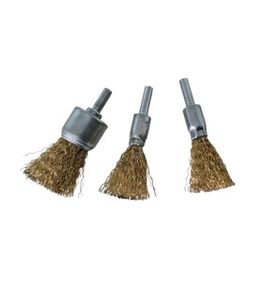 فرچه و برس سیمی سر دریلی 3 عددی WIRE BRUSH مدل 3P