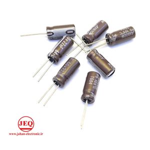 خازن الکترولیتی بشکه ای 22uf میکرو فاراد 50V ولت(2000H) برند AXBOOM