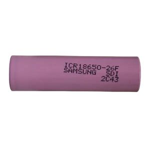 باتری لیتیوم یون 3.7 ولت سامسونگ مدل ICR18650-26F با ظرفیت 2600mAH بازسازی شده