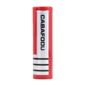 باتری لیتیوم یون 3.7v سایز 18650 6800mAh سرتخت مارک CABAFOOU