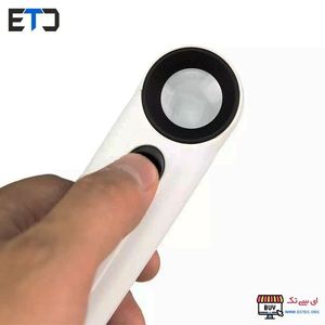 ذره بین دستی چراغ دار مدل RJS.6B-1BM با زوم 40 برابر