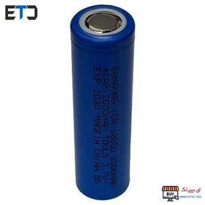 باتری لیتیوم یون 3.7v سایز 18650 2000mAh سامسونگ SAMSUNG