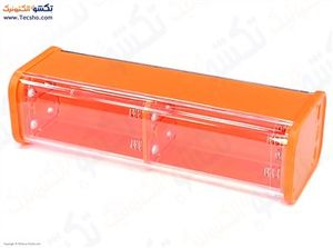 کیس پاور بانک 20000 میلی آمپر 8 باتری نارنجی چراغ دار