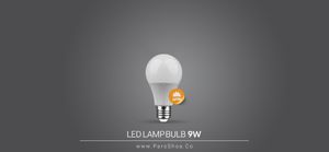 لامپ LED حبابي 9 وات E‏27 سفيدآفتابي