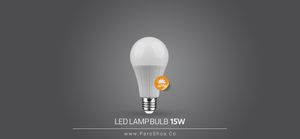 لامپ LED حبابي 15 وات E‏27 آفتابي