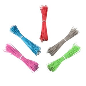 سیم افشان سایز 0.5 قرمز 15cm دو سر لخت بسته100 تایی