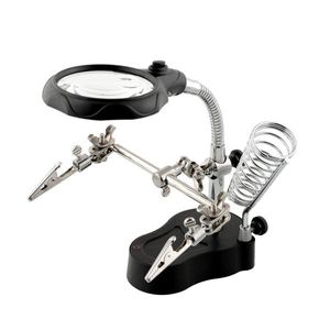 پایه هویه گیره دار و ذره بین دار TE-801