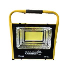 پروژکتور پرتابل شارژی 200 وات کارناوال KARNAVAL مدل KA-L200W