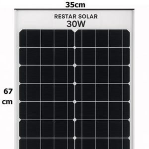 پنل خورشیدی 30W مونو برند RestarSolar