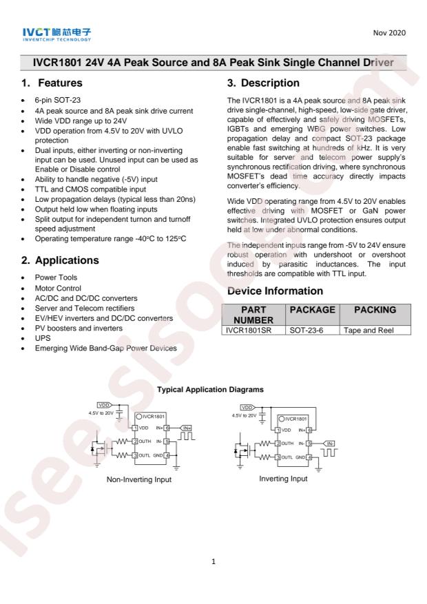 InventChip IVCR1801SR