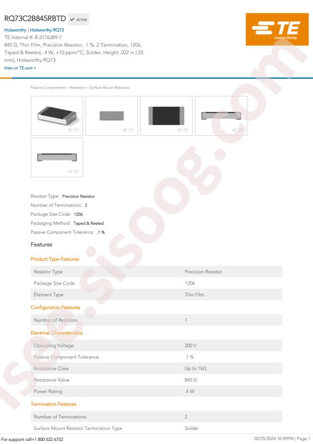 TE Connectivity RQ73C2B845RBTD